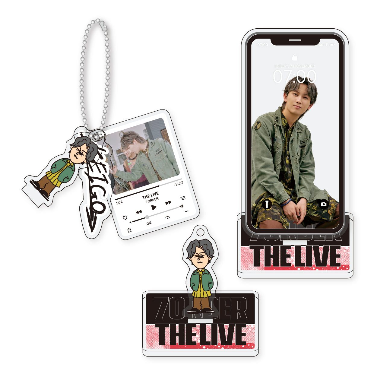 7ORDER アクリルスタンド アクリルスタンド&キーホルダーセット5種 – 7ORDER OFFICIAL STORE