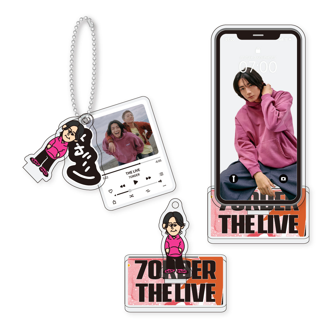 アクリルスタンド&キーホルダーセット5種 – 7ORDER OFFICIAL STORE