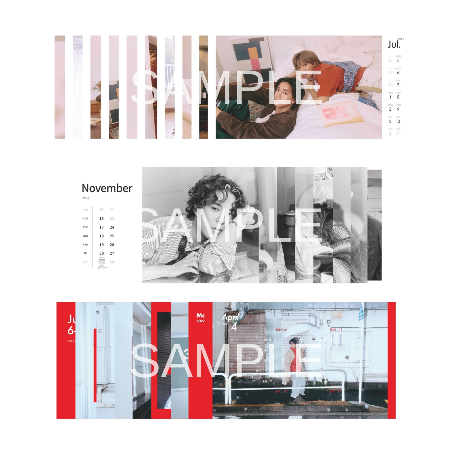 Lucky’s club会員限定「7ORDER OFFICIAL CALENDAR 2026-2027」