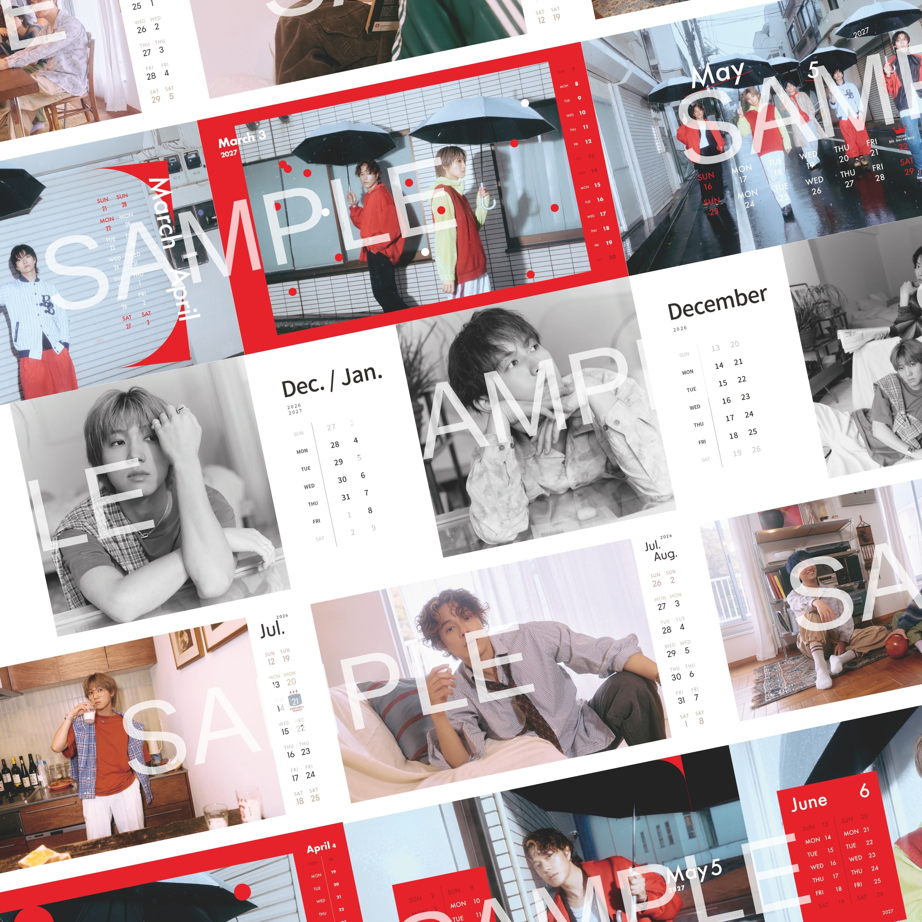 Lucky's club会員限定「7ORDER OFFICIAL CALENDAR 2026-2027
